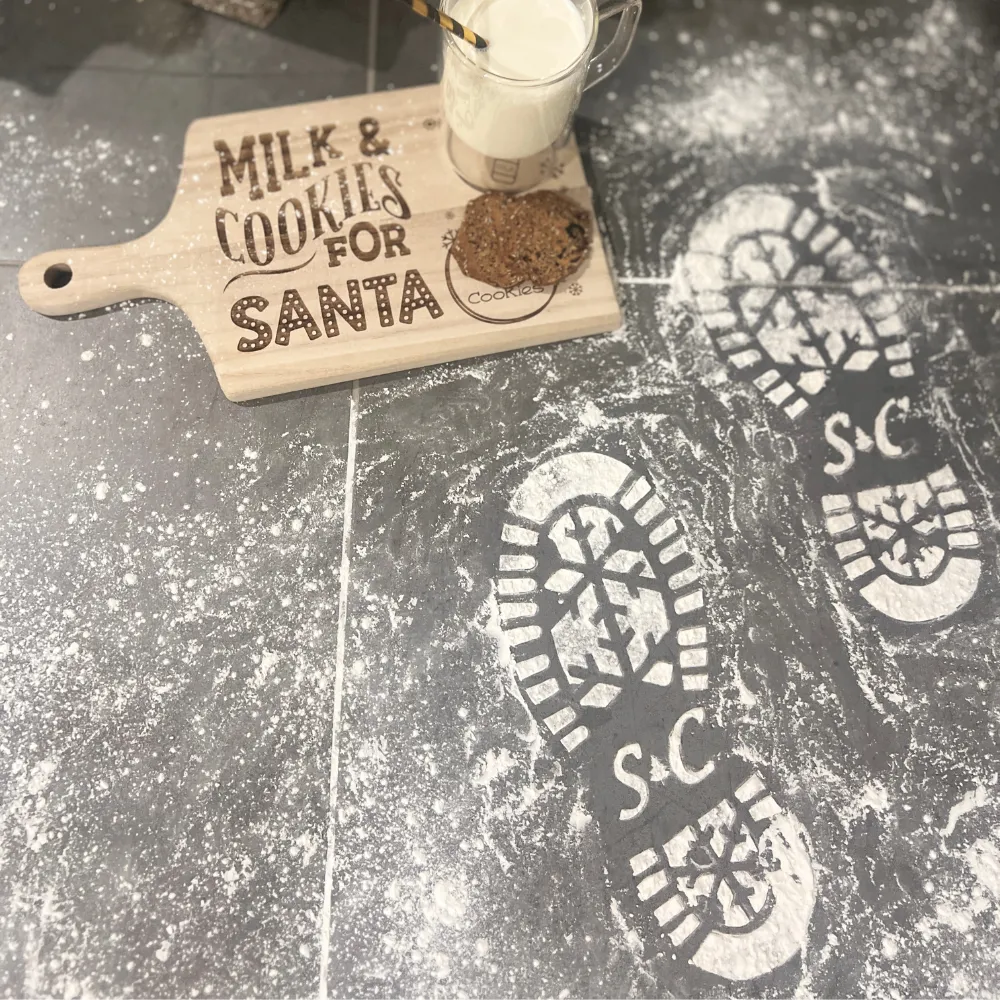 Santa Claus Boot Stencil