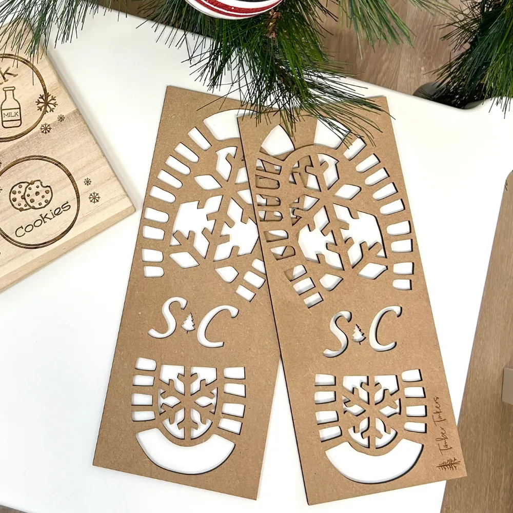 Santa Claus Boot Stencil