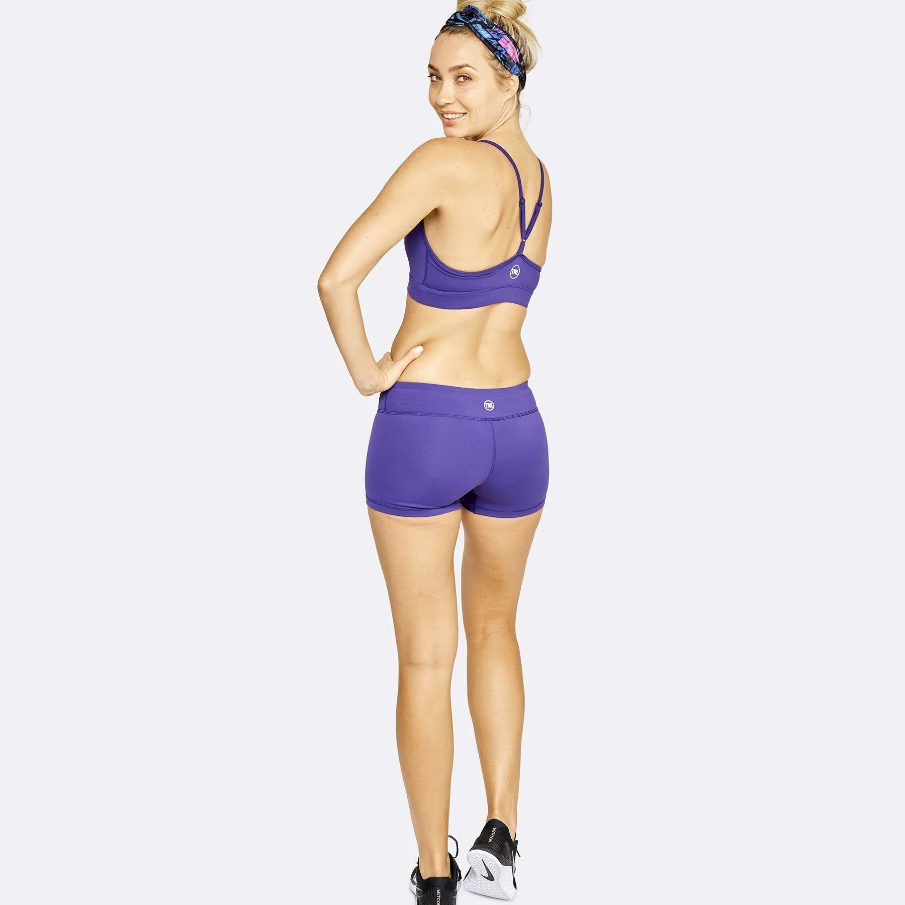 The WOD Life - Women's Swift Bra and Balance Shorts Set - Acai