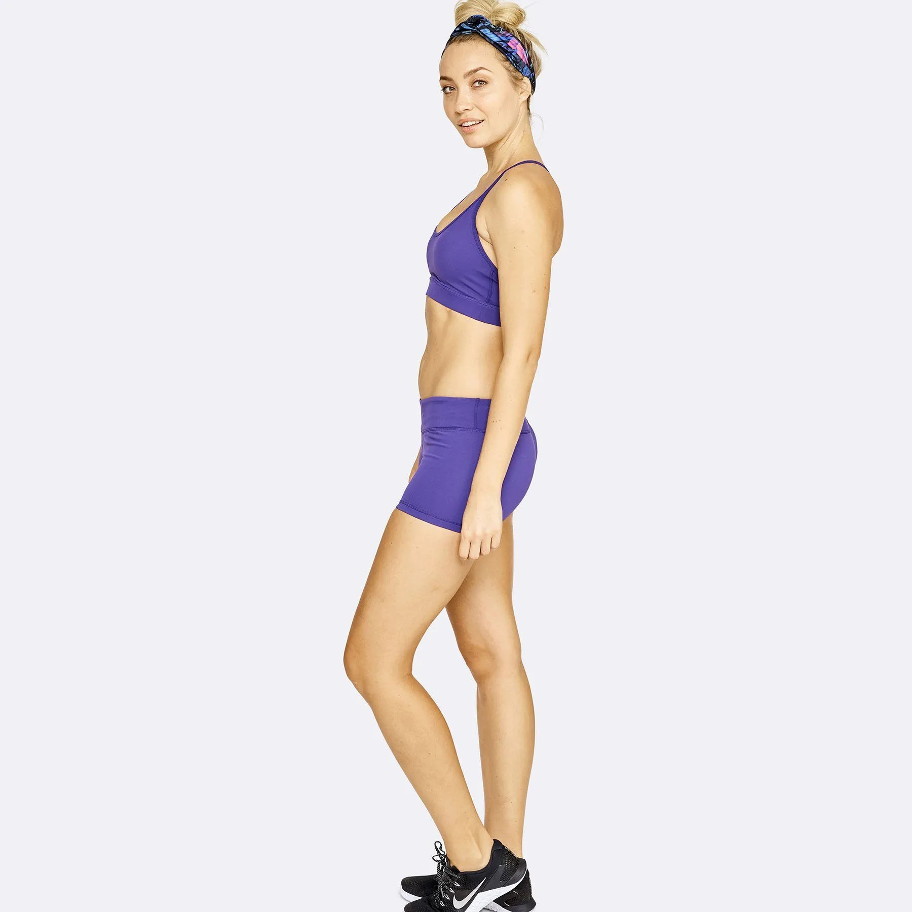 The WOD Life - Women's Swift Bra and Balance Shorts Set - Acai