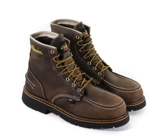 Thorogood Men's 1957 Waterproof 6” Crazyhorse Safety Toe Work Boots 804-3696