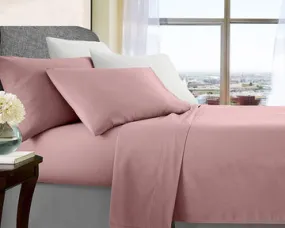 ultra soft microfibre sheet set mega queen rose gold