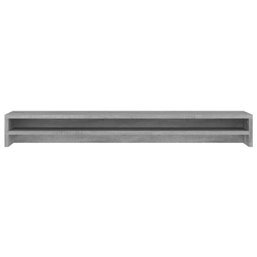 vidaXL Monitor Stand Grey Sonoma 100x24x13 cm Engineered Wood