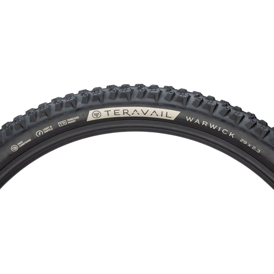 Warwick Mountain Bike Tire - 29 x 2.3, Tubeless, Black, Light and Supple, Fast Compound