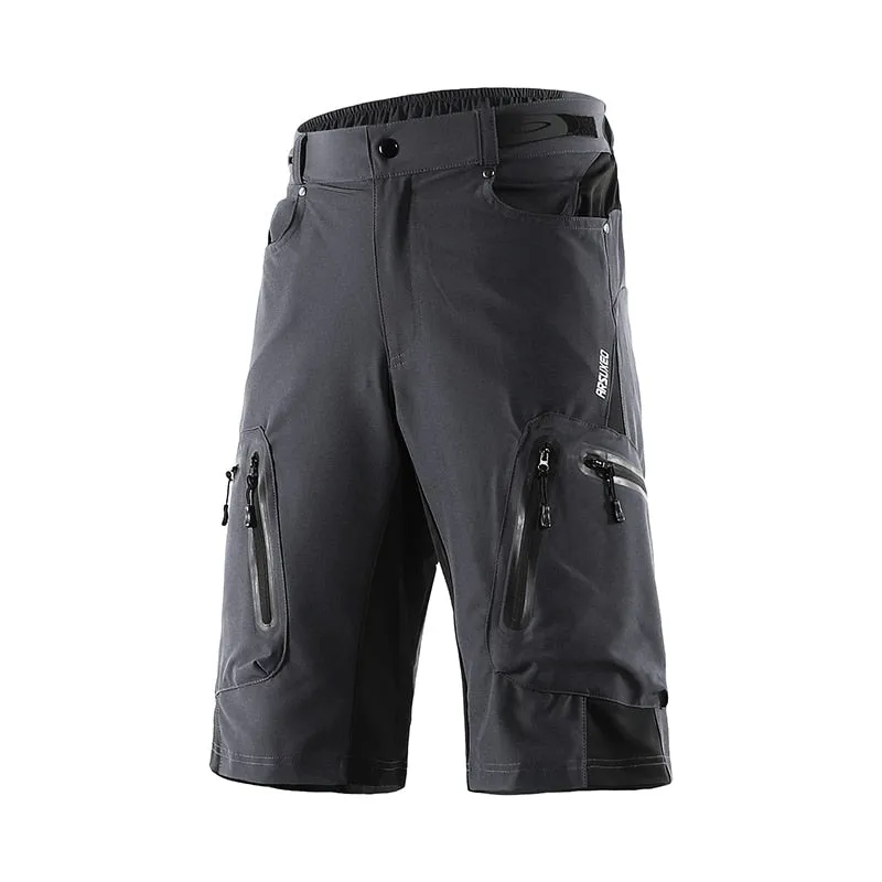 Water Resistant Loose Fit Knee Length Male Cargo Cycling Shorts (13 colors)