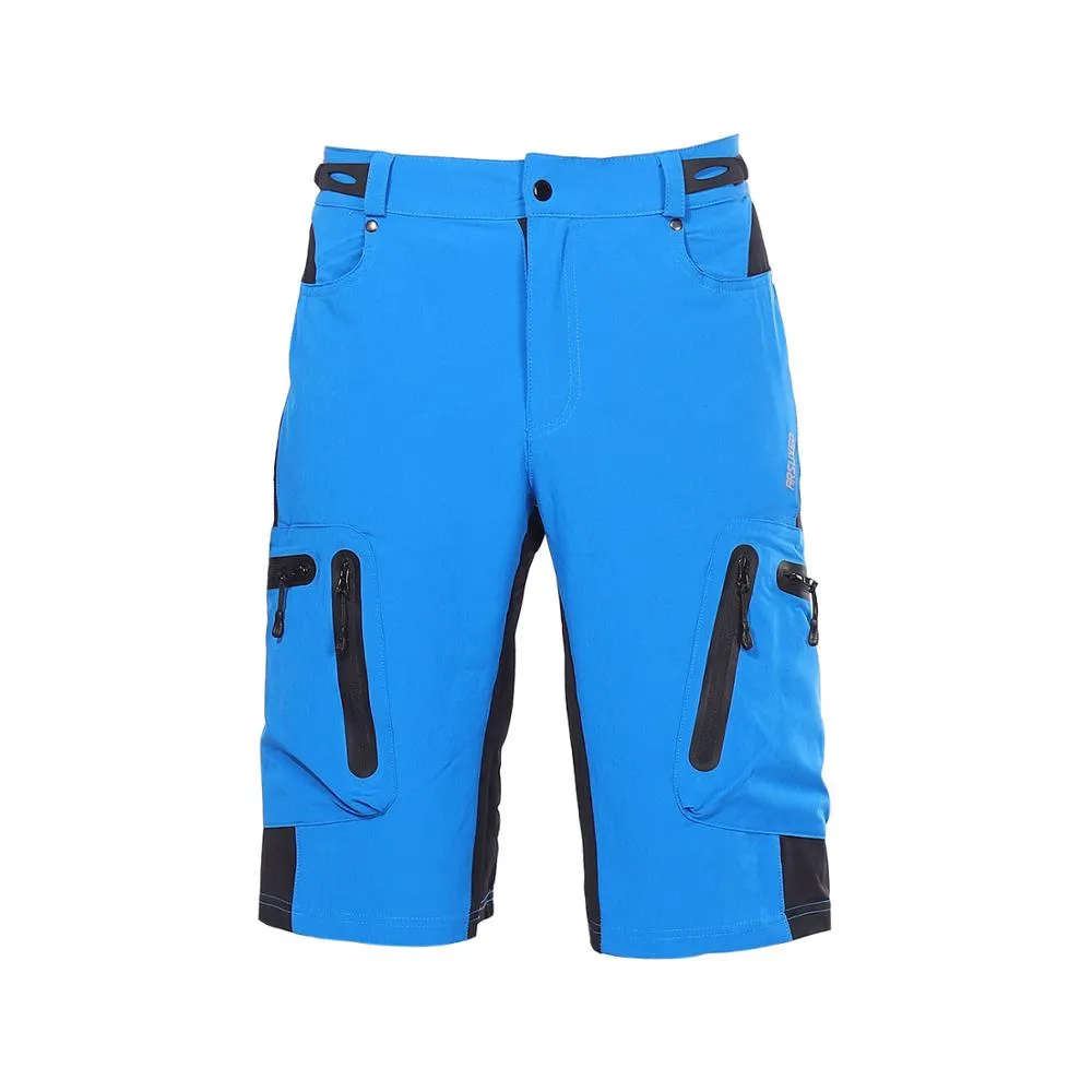 Water Resistant Loose Fit Knee Length Male Cargo Cycling Shorts (13 colors)