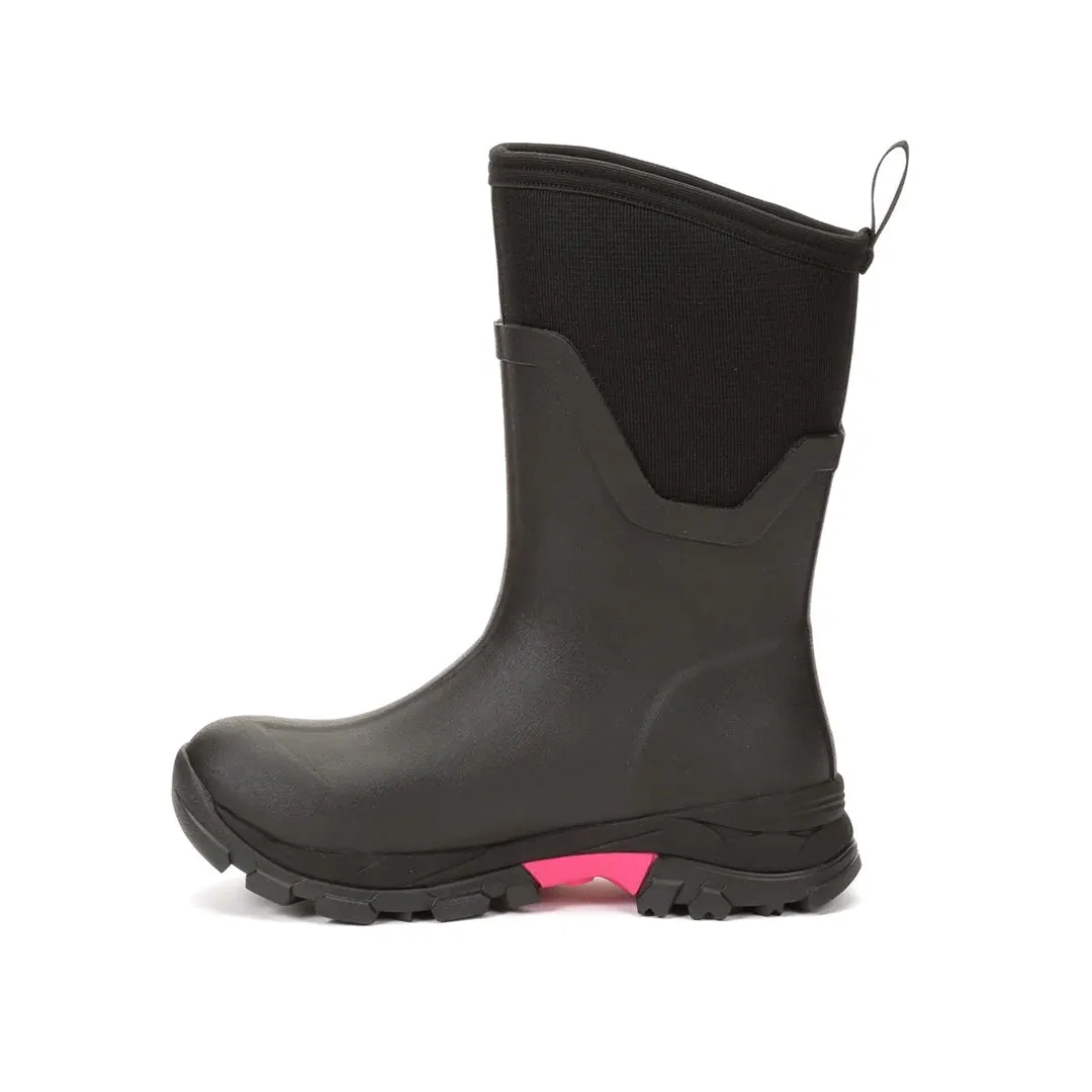 Women's Arctic Ice Vibram® AG All Terrain Short Boots Black/Pink by Muckboot